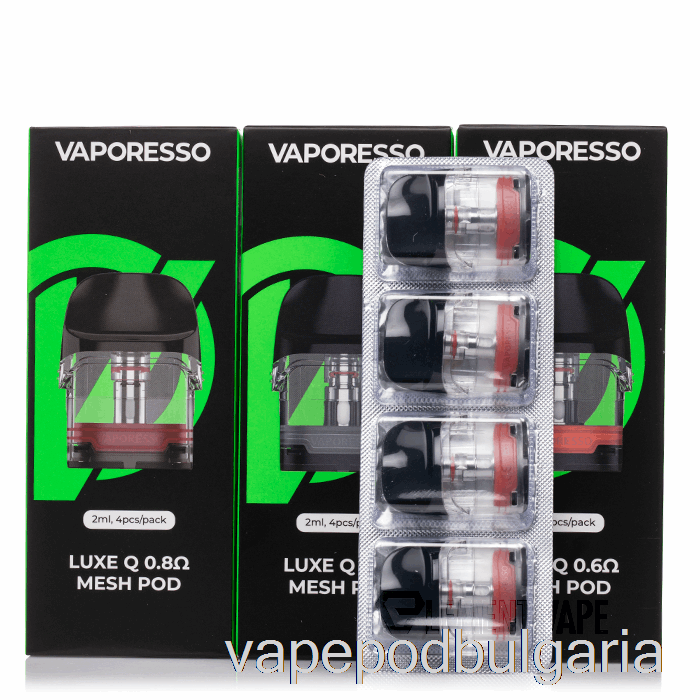 Vape Течности Vaporesso Luxe Q резервни капсули 0.6ohm Luxe Q капсули (опаковка от 4)